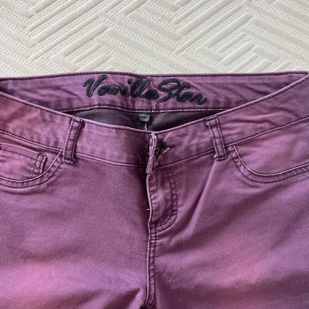 Vanilla Star Stretchy Dark Purple Jeans Size 11